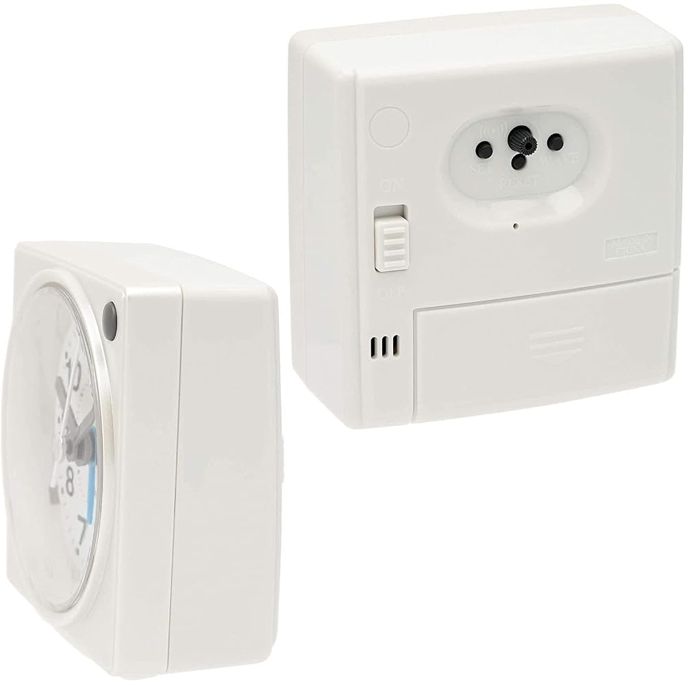 CASIO (Casio) Alarm Clock Radio Controlled Clock Table Clock White White Analog Desk Clock Small ...