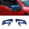 Car Side View Mirror Covers Overlay Kit for + Ford F150 W/ Turn Signal Light