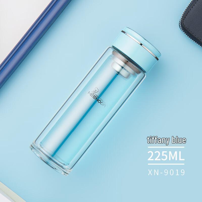 Xinuo Portable Double-Layer Glass Cup with Tea Infuser