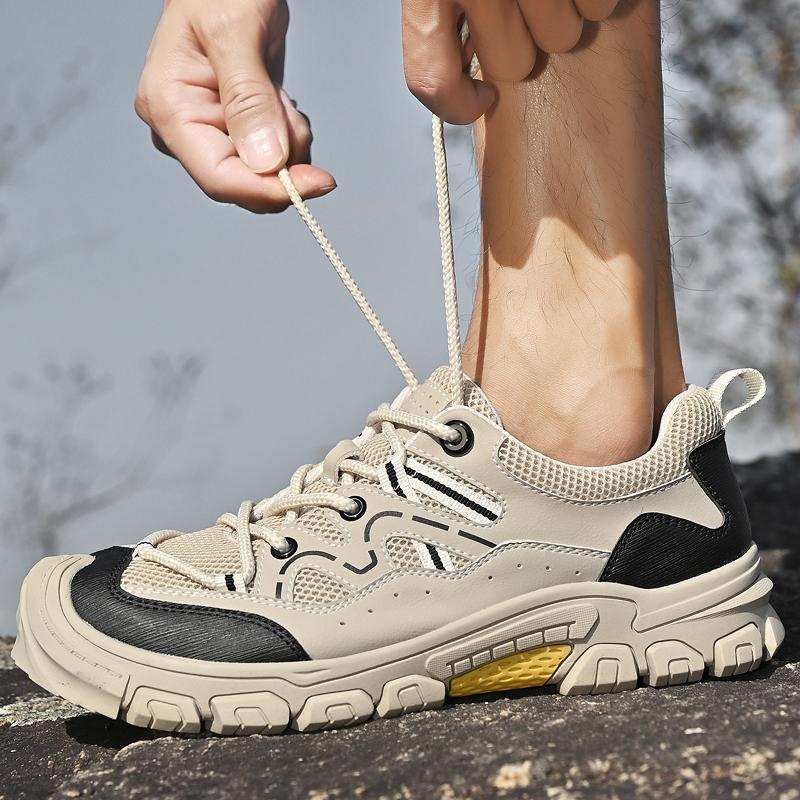 Summer Fashion Men's Beach Sandals Anti-collision Hiking Shoes for Outdoor Hiking Comfortable Breathable Thick-soled Men's Shoes