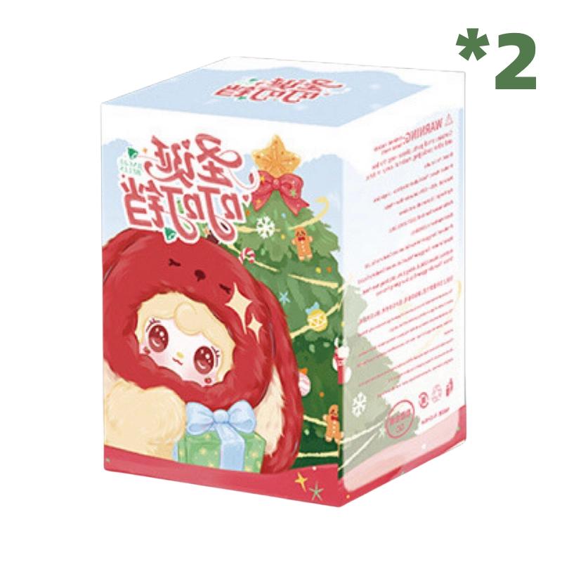 Yooki Christmas Jingle Bell Series Blind Box Kawaii Keychain Mystery Anime Figure Shaking Snow Bear Desktop Ornament Gifts Carry Mini Lightweight