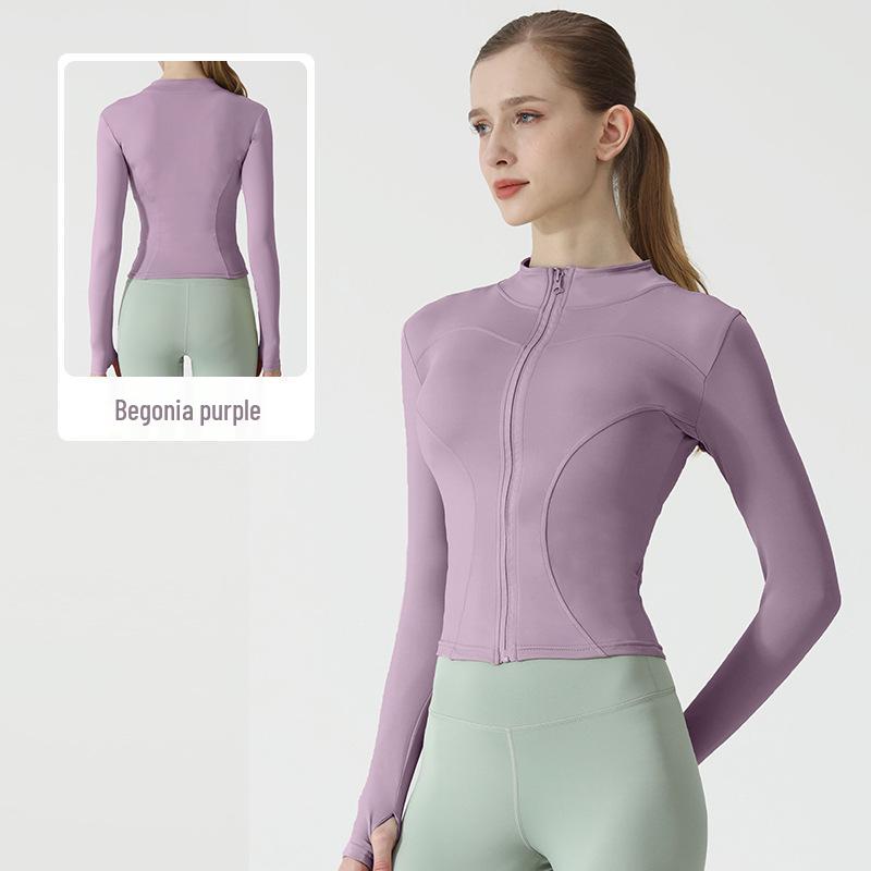 Women's Stand Collar Quick-Dry Sports Jacket - Spring/Autumn Fitness & Casual Running/Yoga Wear