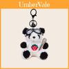 Chaveiro de Pelúcia Panda Piloto Musical Com Design de Guitarra e Microfone Para Presente e Colecionadores
