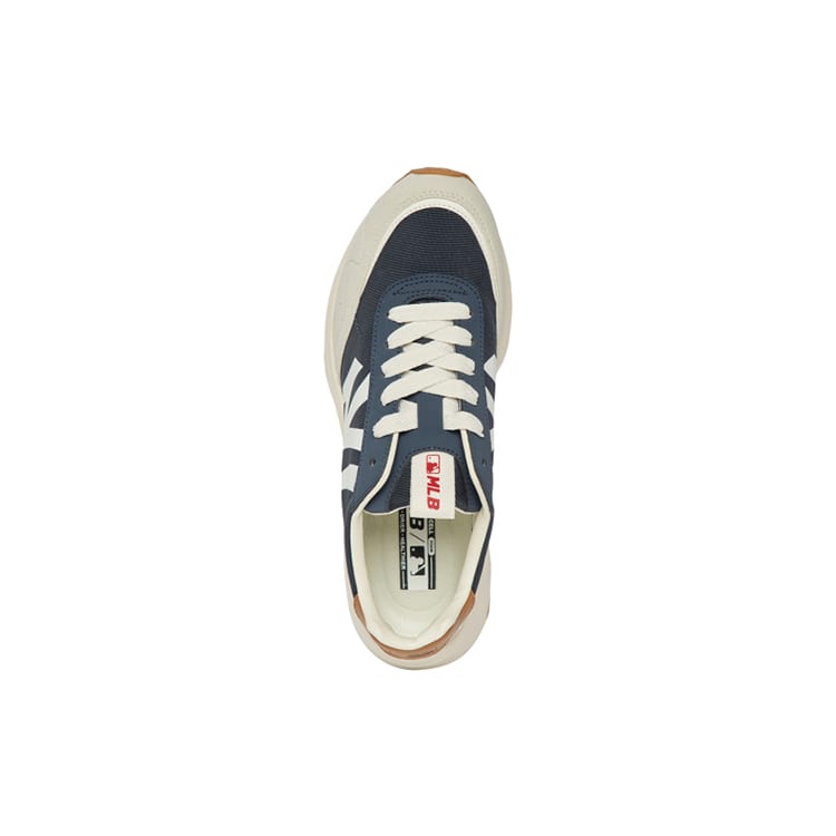MLB Chunky Jogger Textile, Leather Cushioning Slip Resistant Abrasion Resistant Low Top Chunky Sneakers Unisex 3ASXX112N-50NYS
