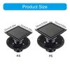 Modern Square Floor Drain for Bathroom 4 Inch Floor Drain Contemporary 4 Inch Square Shower Drain Quick Installation