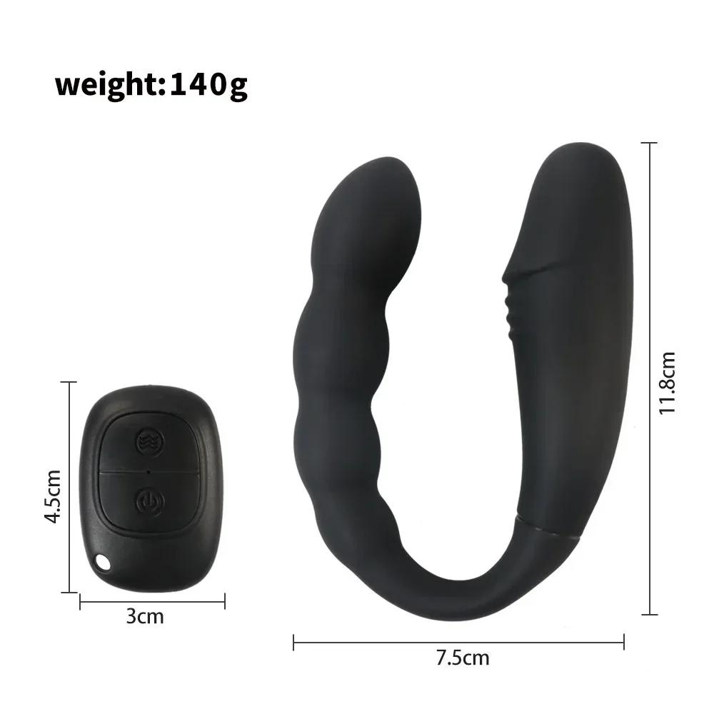 Wireless Control U-shaped Dildo G Spot Vagina Clit Anal Massage Double Headed Vibrators Adult 18 Sex Products Sex Toys for Women