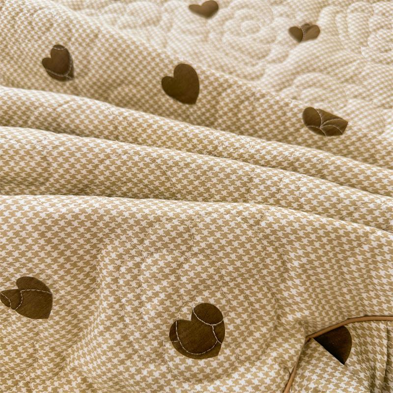 Skin-friendly Bedspread Simple Style Bed Cover Pure Cotton Mattress Protector Elastic Bed Linen cubre colchón (No Pillowcase)