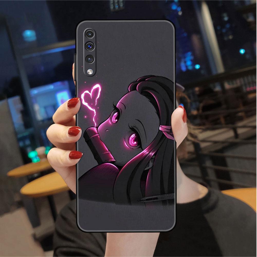 

Чехол для Samsung Galaxy A50 A70 A30 A20s A20e A10 A40 A10s A10e M52 M51 M31 M30s M21, черный чехол для телефона в стиле аниме «Убийца демонов» Samsung M13 5G