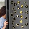 22-Pieces Congrats Grad Letter Magnets Strong Magnetic Reusable Party Grad Decals Graduation Refrigerator Magnets