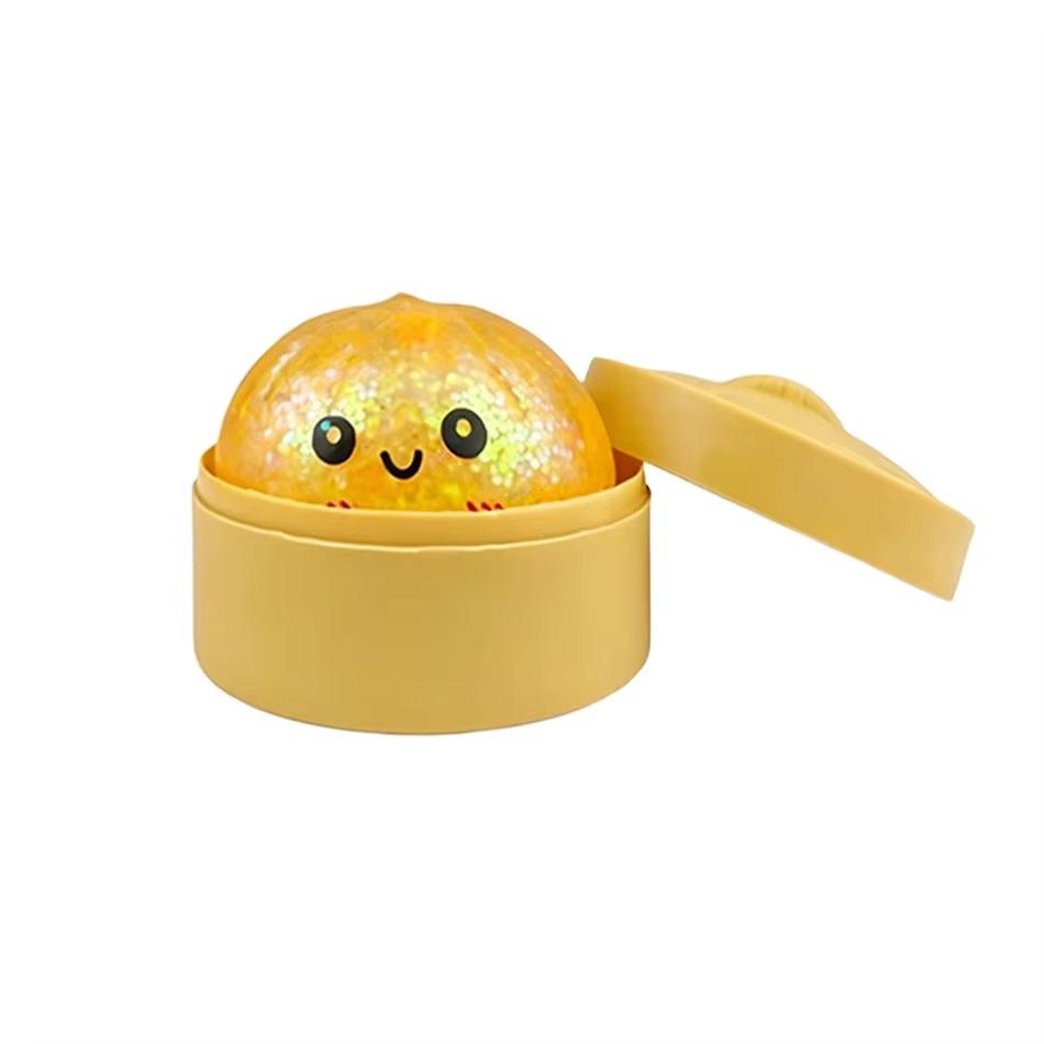Mini Glitter Dumpling Glitter Dumpling Squishy With Box Dumplings Sensory Squeeze Toy For Stress Relief