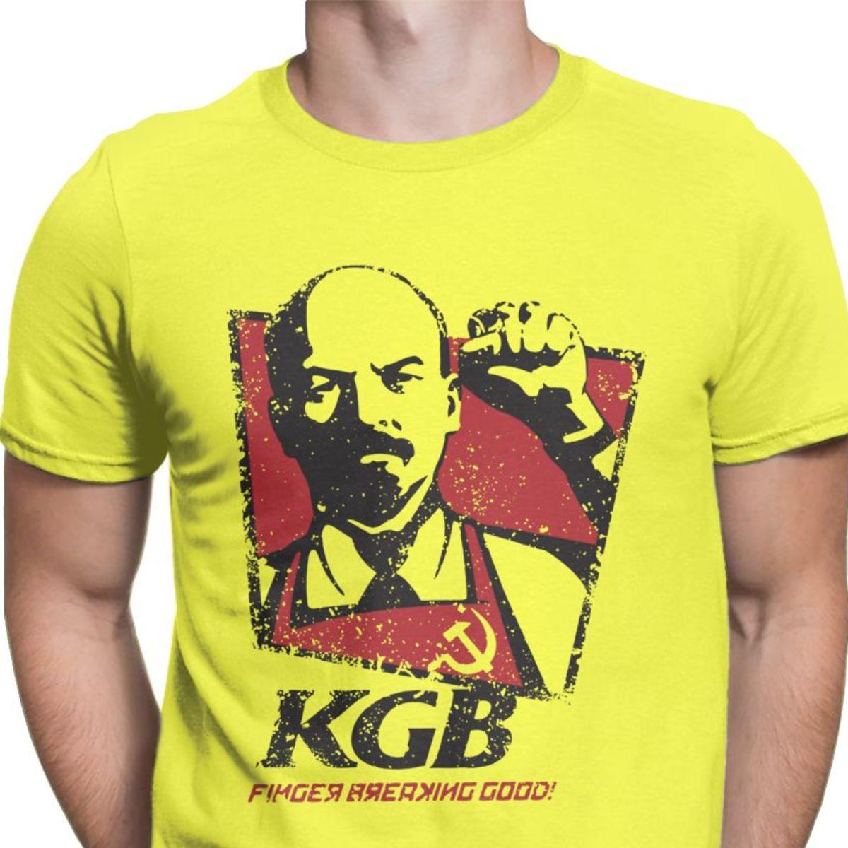 Lenin The Soviet Union Tshirts Men Communist Communism Ussr Marx Comrades Russia Premium Cotton Tee Shirt Fitness T Shirt 3XL