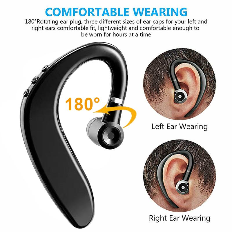 3pcs Bluetooth 5.3 Headphone Wireless Ear-Hook Earphone HiFi Sound HD-Calling Noise Reduction Earbuds Headset For