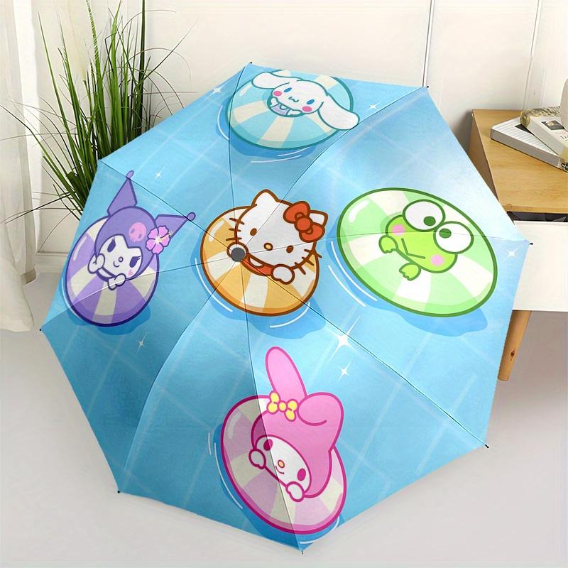 

Sanrio Automatic Opening and Closing Parasol Compact Travel Umbrella with 8 Ribs for Women and Men Ideal Birthday/Christmas Gift, Outdoor Ac
