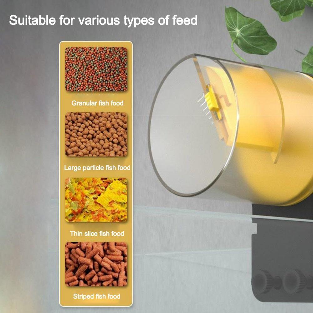 Intelligent Fish Tank Feeder Large Capacity 2nd Gear Fish Food Auto Dispenser Automatic Fish Feeder Aquarium Accessories