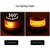 LED Magnetic Strobe Warning Light for Vehicles - Yellow Roof Signal Light for Cars, Trucks, and Forklifts