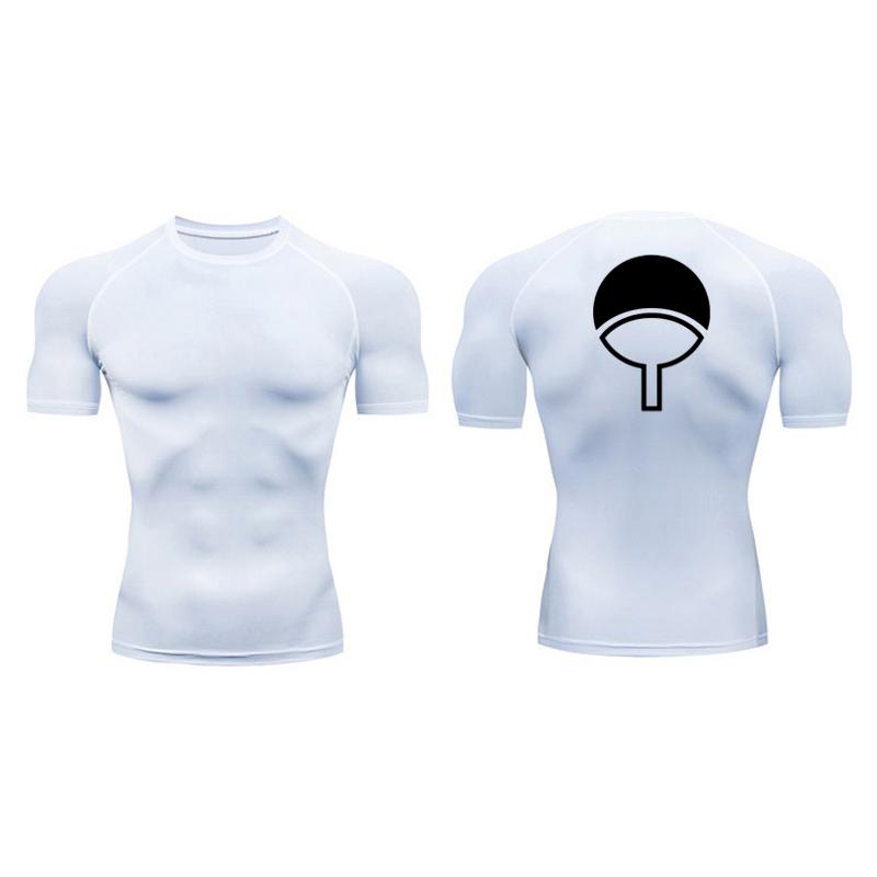 Graphic Short Sleeve Compression Shirt for Men Summer Athletic Quick Dry Tshirt Gym Workout Running Tees Tops Sporty Baselayers
