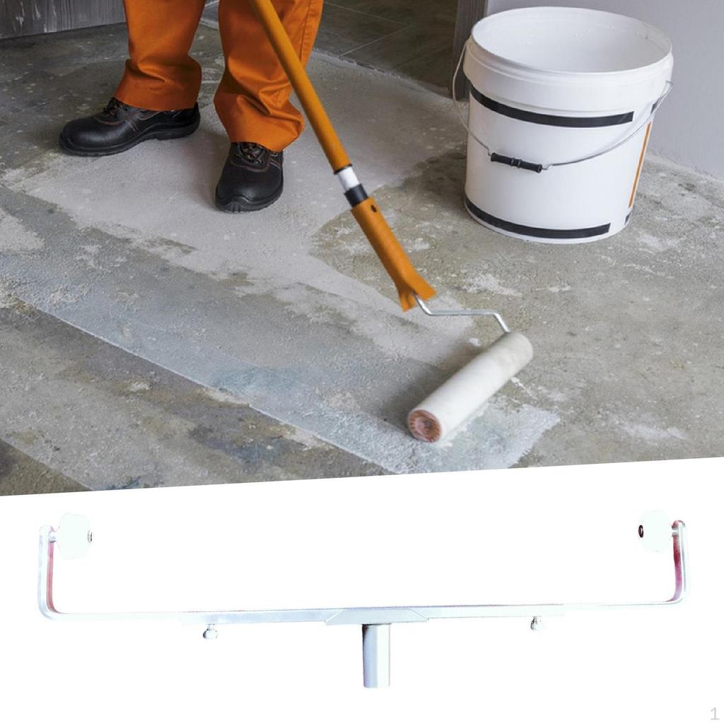 Paint Roller Frame Adjustable Holder Aluminum Painting Tool with Telescopic Handle for Easy