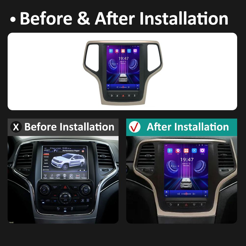 For Jeep Grand Cherokee 2014 2015 2016 2017 Wireless Carplay Android Smart System IPS Touch Screen GPS Navigation DSP Stereo BT