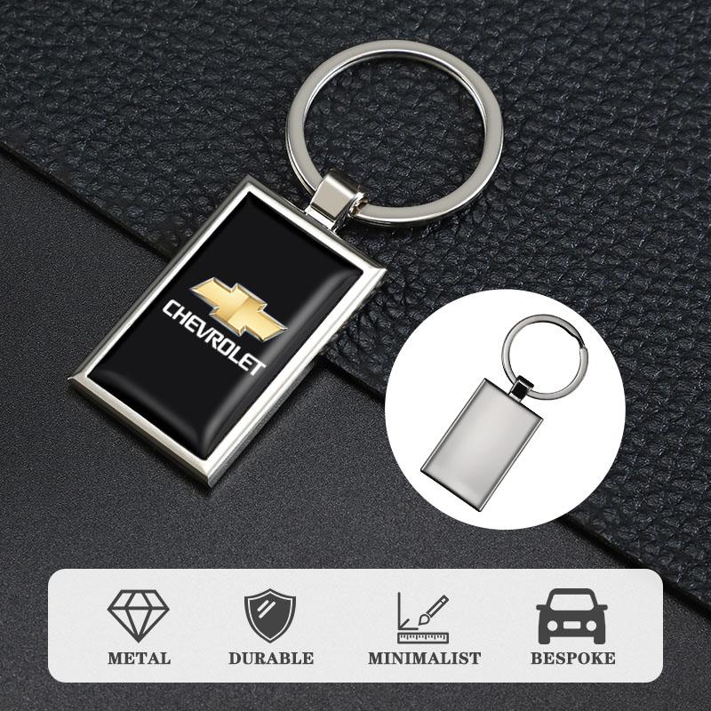 ulcz3 1Pcs Zinc Alloy Car Keyring Auto Logo Keychain Pendant Decoration For Chevrolet Z71 Aveo Impala Lacetti Malibu Sail SS Cruze