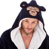 Keanu Mens Gorilla Head Fleece Dressing Gown