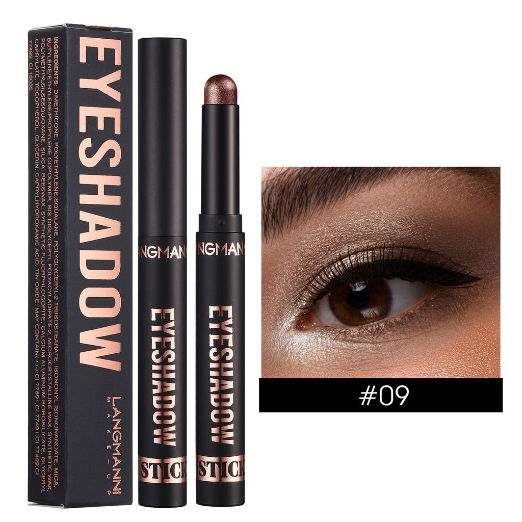 14 colori Shimmer Eye Shadow Stick Waterproof Long Lasting Glitter Eyeshadow Crayon Altamente Pigmentato Eye Makeup Eyeshadow Pencil Regalo per le donne