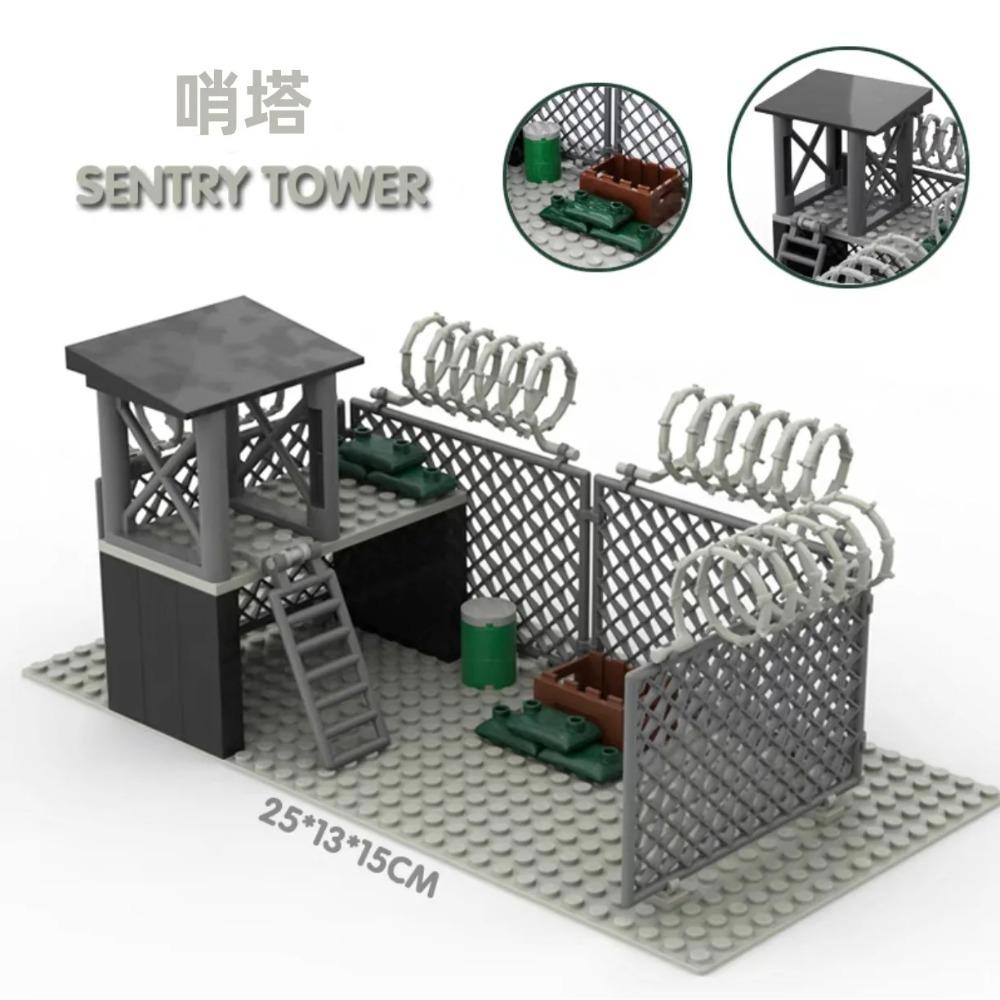 

Upgrade Military Base Building Block Sets DIY WW2 Army War scene model Blocks Boys Toys