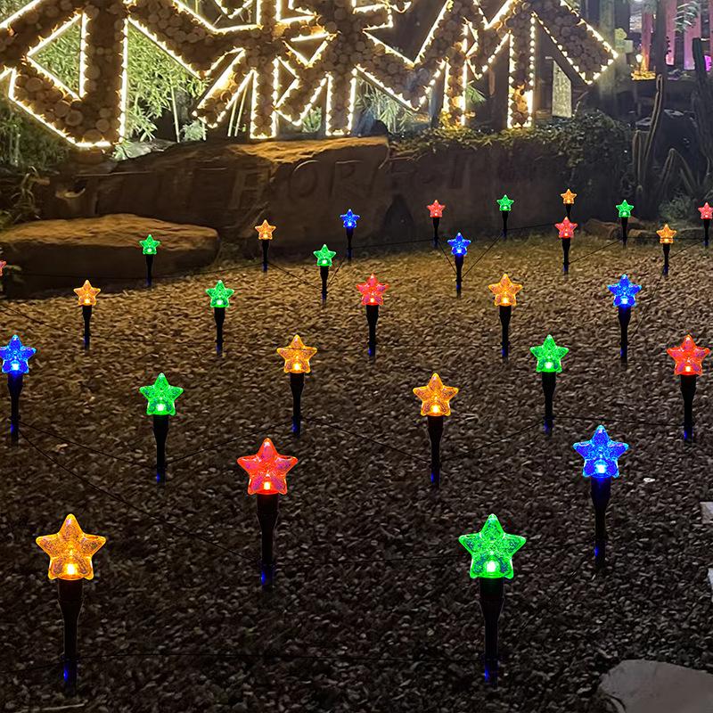 20/30LED Outdoor Solar Bubbles Lawn Lamp String Set Landscape Decoration IP65 Waterproof Leds Solar-Powered Stake Lights for Garden Yard