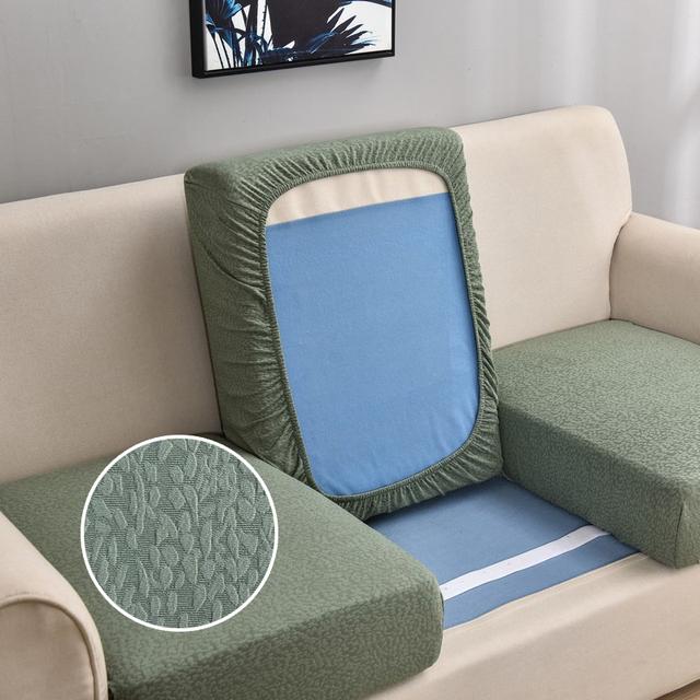Bubble Pattern Elastic Solid Seat Cushion Cover Stretch Sofa Covers For Living Room Furniture Protector Couch Cover