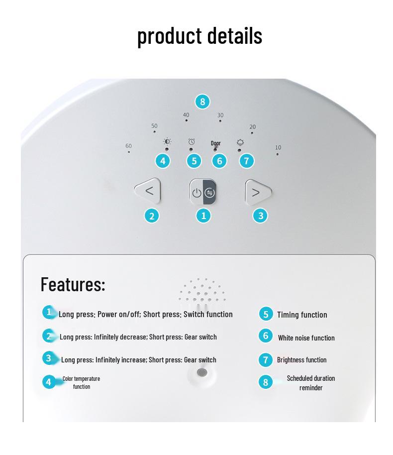 Sad Mood Light Therapy Lamp: Red Light for Seasonal Depression Relief