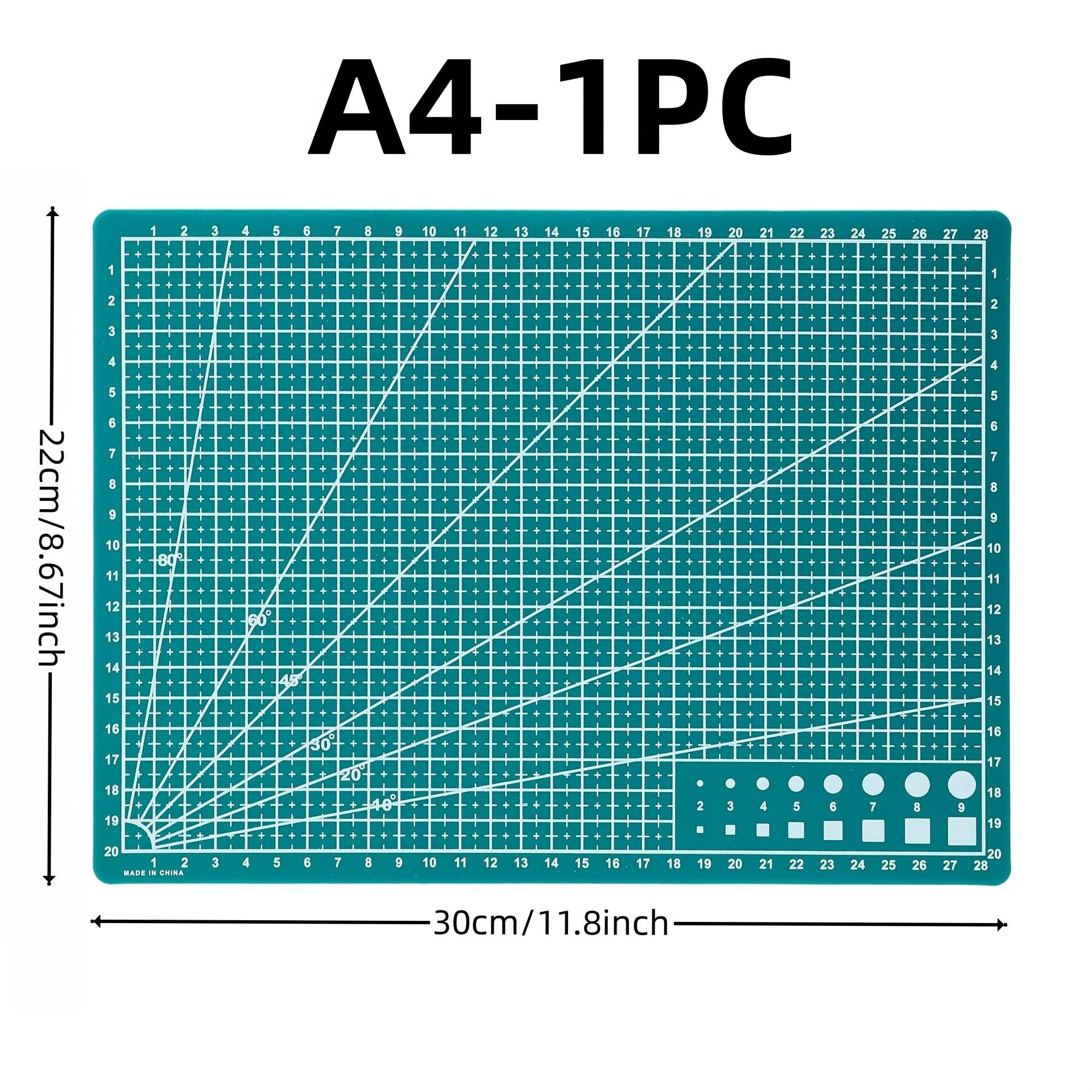 

Зеленый многофункциональный самовосстанавливающийся коврик для резки формата A3/A4, толщина 0,9 мм, нескользящий, прочный для DIY, резки бумаги, крафтовых проектов и резьбы A4-1PC зелёный