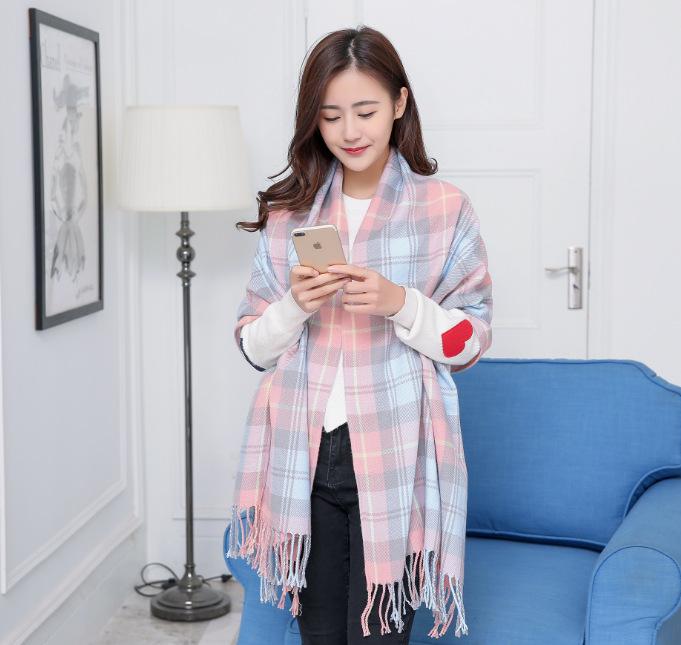 Cashmere Warm Plaid Women Luxury Blanket Scarf 2025 Brand Casual England Style Pashmina Wraps Thick Winter Poncho Bufanda Tassel