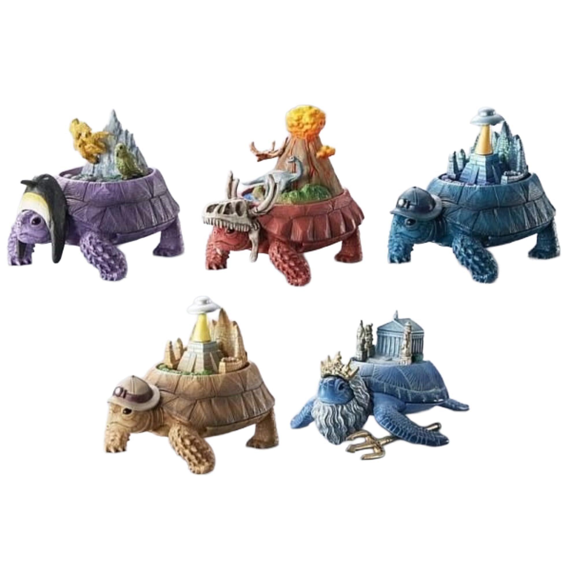 Continental Tortoise Legendary Continent Complete Set of 5 Types Gachapon Capsule Toy (Eastern Continent) - - -