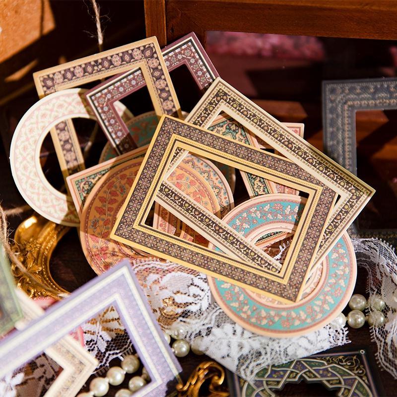 30Pcs/Pack Vintage Hollow Out Decorative Paper Material Perfect for Journaling Diy Scrapbooking Supplies