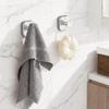 2Pcs Square Strong Suction Cup Hooks Stainless Steel Wall Hook No-Drill Towel Holders For Kitchen Bathroom Hanging Hangers
