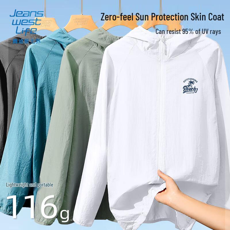 

JEANSWEST LIFE Men s Outdoor UPF50+ Sun Protection Jacket 5XL
