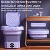 8L Portable Small Foldable Washing Machine with Spin Dryer For Socks Underwear Panties Washer Household Mini Washing Machine