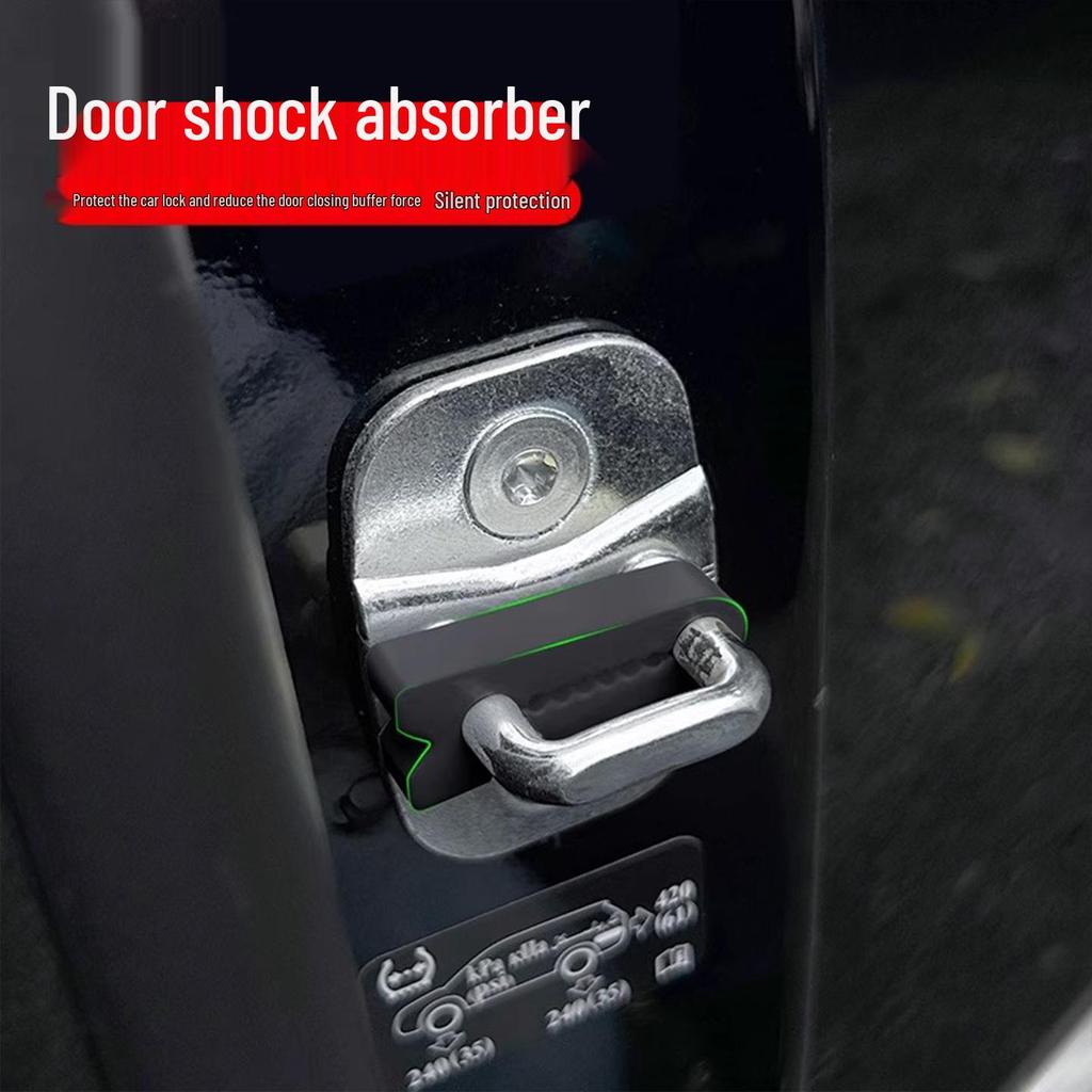 Car Door Lock Silicone Shock Absorbing Buffer and Anti-Collision Protective Cover