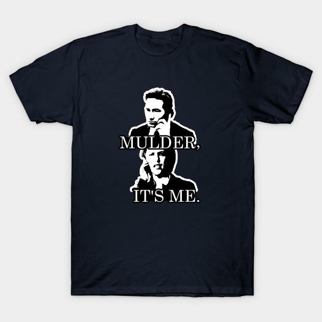 

Men Black Print T-shirt Mulder, It S Me. No-Cut Transfer Paper Print Cotton Tshirt 3XL Темно-синій