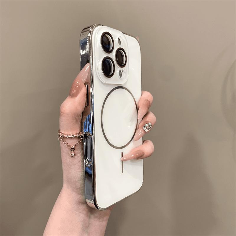 Light Luxury Tempered Glass IPhone 17 Promax Phone Case Apple 15 New 14 All Include Lens Film Protective Case