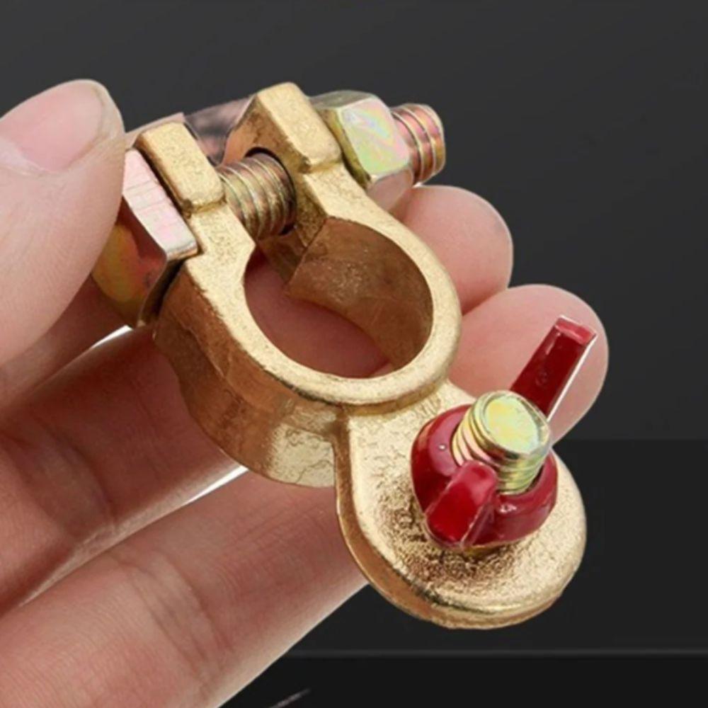 Brass Material Battery Clamps Adjustable Design Battery Connectors  Boats Use