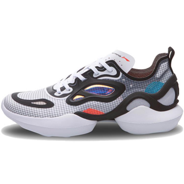 

new LiNing Comet Cushioned Slip Resistant Low Top Sports Casual Shoes Men s Black White 41.5