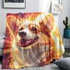 Dog Print Flannel Blanket, High quality Comfortable for All Seasons, Home Decor, Warmth and Comfort, Perfect for Christmas Gifts