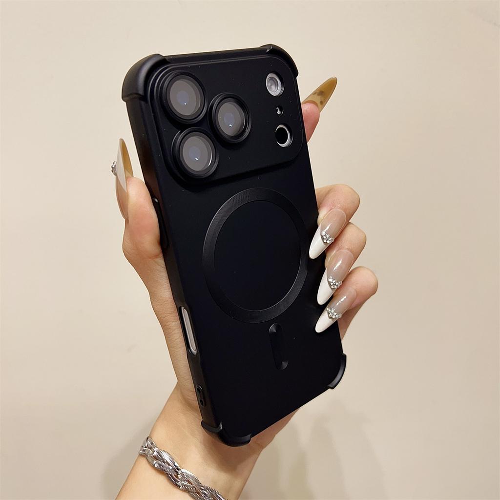 Magnetic Silicone Shockproof Phone Case for IPhone Air 17 16 15 Plus 14 13 12 Pro Max for Magsafe Wireless Charge Cases Cover