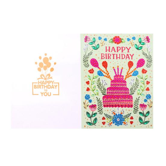 Rhinestone Painting Kit Create Stunning Handmade 5D Design Birthday Gift Multifunctional Greeting Cards