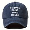 Funny Baseball Cap Men's Retro Washed Visor Hat for Outdoor Fashion