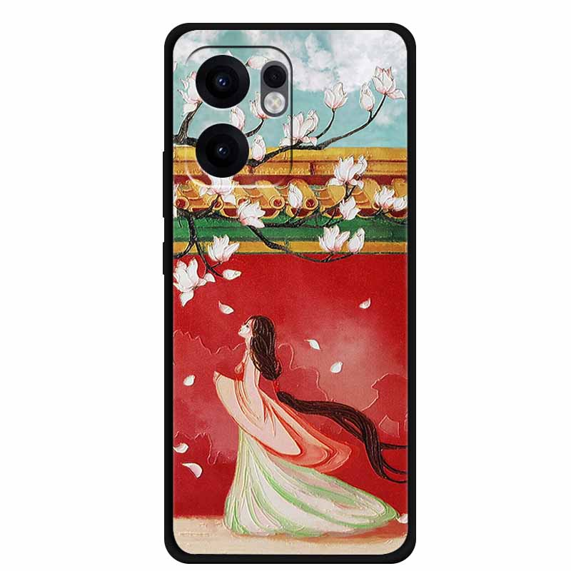 3D Emboss Case For OPPO Reno 13F 14F Case 13 14 F Coque Flowers Silicone Soft Back Cover For OPPO Reno 13 Pro A38 A18 Phone Case