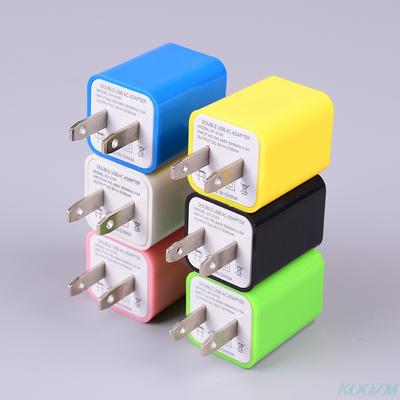 5V 1A Carregador de Parede CA USB de Porta Dupla com 2 Portas Adaptador de Alimentação Plugue US PARA Telefone Viagem Universal