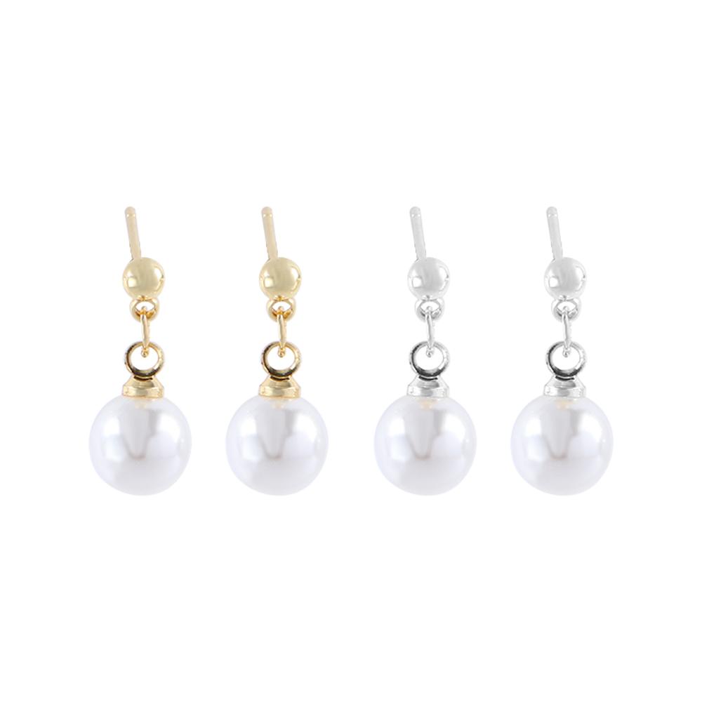 Artificial Pearl Temperament Gifts Korean Dangle Earrings Women Stud Earrings Drop Earrings Metal