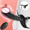 Double Head Artificial Penis Wearable Electric Strapon Vibrator For Lesbian Vibrating Sex Toys Strap On Belt Dildos For Girl