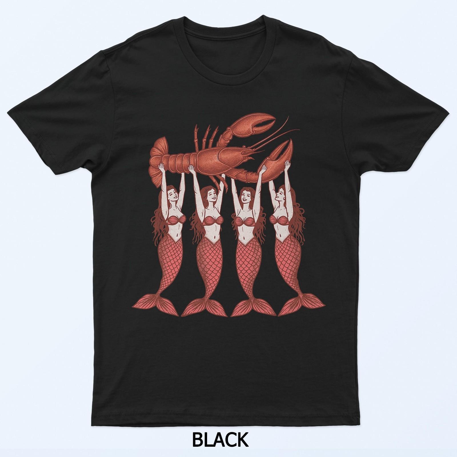 Лобстер Прибрежный Летние Настроения Морепродукты Вечеринка Раки Вареные Футболка 2XL